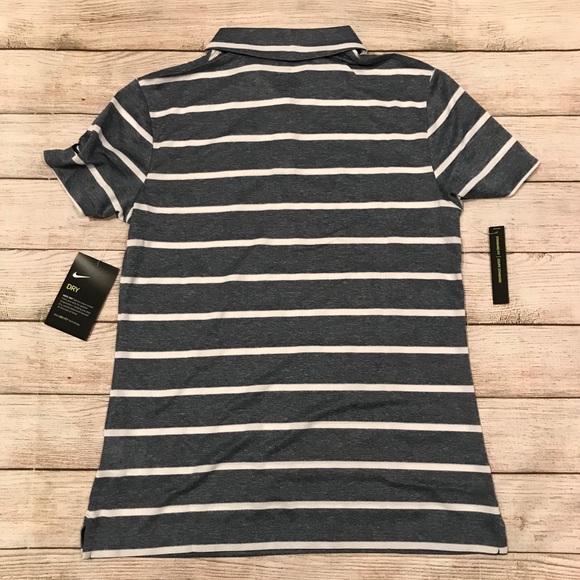 NWT Women’s Nike Dri-Fit Striped Polo Size S - Picture 8 of 8